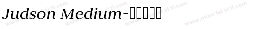 Judson Medium字体转换